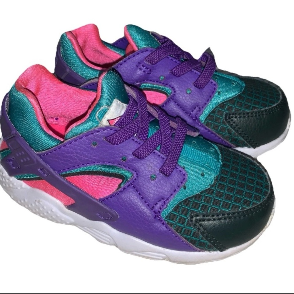 Nike Kids Sneakers in Purple, Pink, and Teal